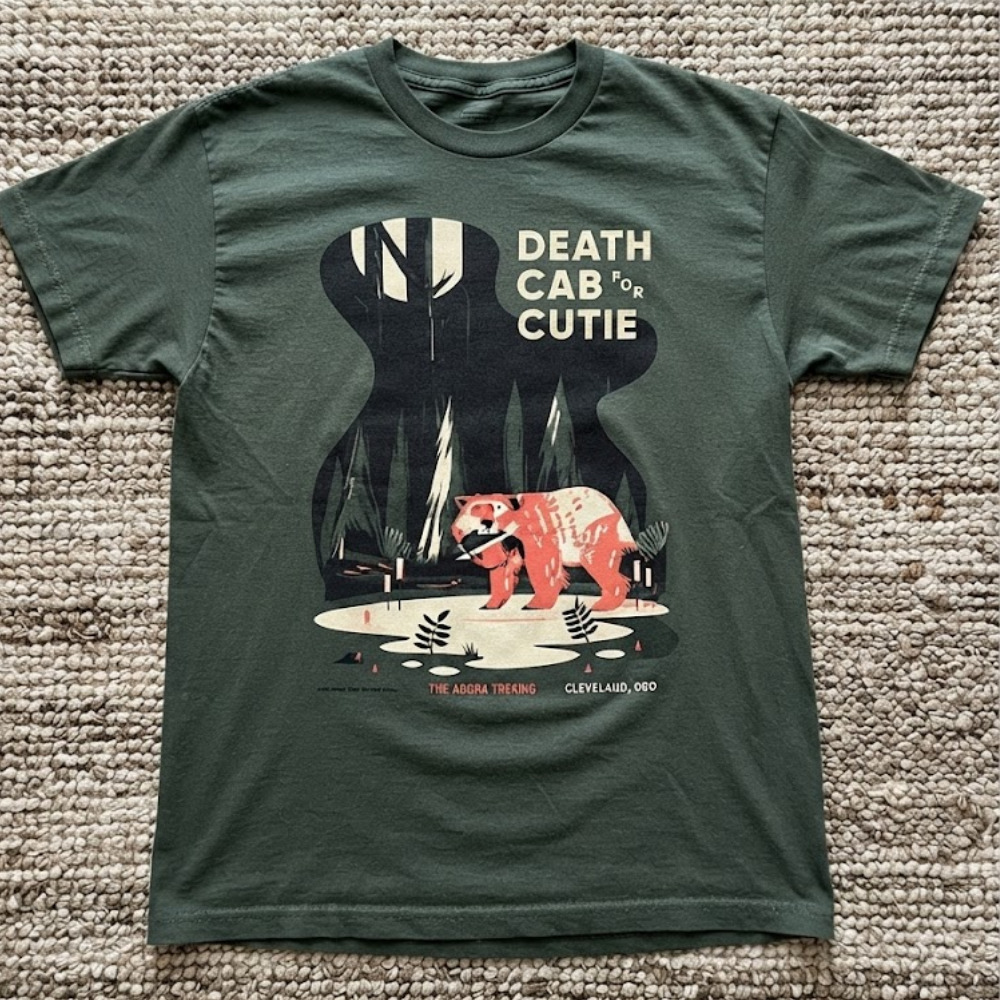 Death Cab for Cutie The Abra Trekking Cleveland Bear Forest T-Shirt